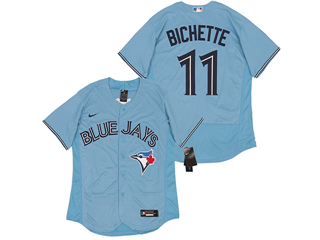 Toronto Blue Jays #11 Bo Bichette Alternate Powder Blue 2020 Flex Base Jersey