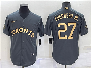 Toronto Blue Jays #27 Vladimir Guerrero Jr. Charcoal 2022 MLB All-Star Game Cool Base Jersey