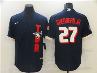 Toronto Blue Jays #27 Vladimir Guerrero Jr. Navy 2021 MLB All-Star Game Cool Base Jersey