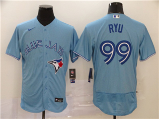 Toronto Blue Jays #99 Hyun-jin Ryu Alternate Powder Blue 2020 Flex Base Jersey