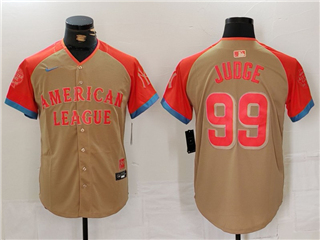 American League #99 Aaron Judge Cream 2024 MLB All-Star Game Limited Jersey