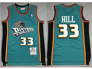 Detroit Pistons #33 Grant Hill Red Hardwood Classics Jersey