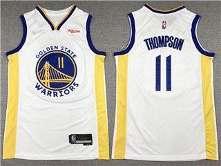 Golden State Warriors #11 Klay Thompson 2019/20 White Swingman Jersey