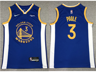 Golden State Warriors #3 Jordan Poole Blue Swingman Jersey