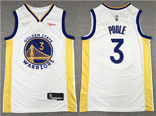 Golden State Warriors #3 Jordan Poole White Swingman Jersey