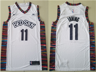 Brooklyn Nets #11 Kyrie Irving 2020-21 White Biggie Swingman Jersey