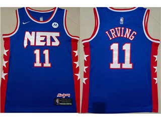 Brooklyn Nets #11 Kyrie Irving Blue Classic Edition Swingman Jersey