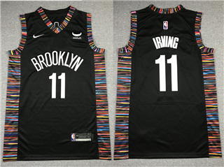 Brooklyn Nets #11 Kyrie Irving Black City Edition Swingman Jersey