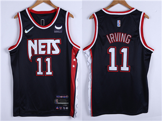 Brooklyn Nets #11 Kyrie Irving 2021-22 Navy City Edition Swingman Jersey