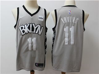 Brooklyn Nets #11 Kyrie Irving Gray Statement Edition Swingman Jersey