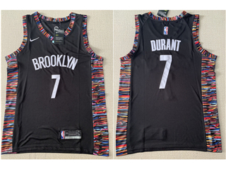 Brooklyn Nets #7 Kevin Durant Black City Edition Swingman Jersey