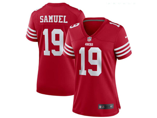 San Francisco 49ers #19 Deebo Samuel Women's Red Vapor Limited Jersey