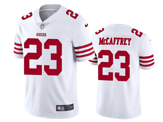 San Francisco 49ers #23 Christian McCaffrey 2022 White Vapor Limited Jersey