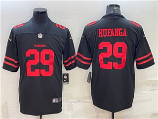 San Francisco 49ers #29 Talanoa Hufanga Black Vapor Limited Jersey