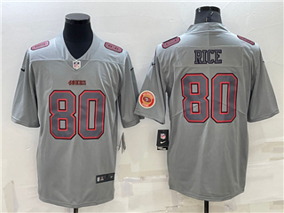 San Francisco 49ers #80 Jerry Rice Gray Atmosphere Fashion Limited Jersey