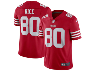 San Francisco 49ers #80 Jerry Rice 2022 Red Vapor Limited Jersey