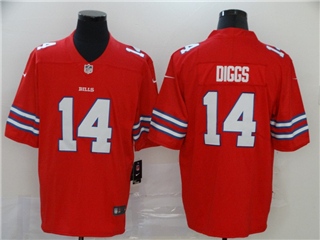 Buffalo Bills #14 Stefon Diggs Red Alternate Vapor Limited Jersey