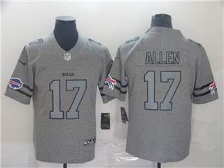 Buffalo Bills #17 Josh Allen 2019 Gray Gridiron Gray Limited Jersey