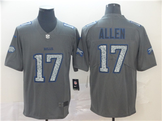 Buffalo Bills #17 Josh Allen Gray Camo Limited Jersey