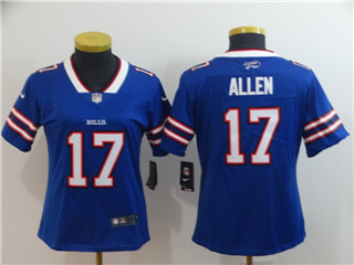 Buffalo Bills #17 Josh Allen Women's Blue Vapor Limited Jersey