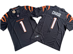 Cincinnati Bengals #1 Ja'Marr Chase Black Vapor F.U.S.E. Limited Jersey