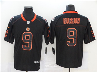 Cincinnati Bengals #9 Joe Burrow Black Shadow Limited Jersey