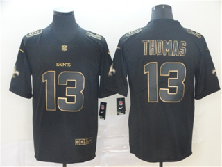 New Orleans Saints #13 Michael Thomas Black Gold Vapor Limited Jersey