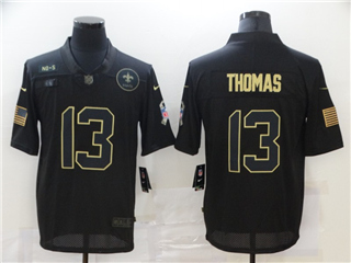 New Orleans Saints #13 Michael Thomas 2020 Black Salute To Service Limited Jersey