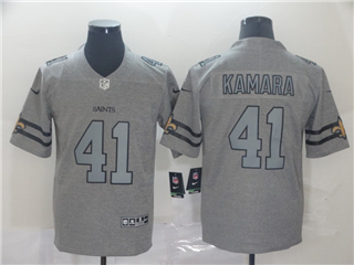 New Orleans Saints #41 Alvin Kamara 2019 Gray Gridiron Gray Limited Jersey