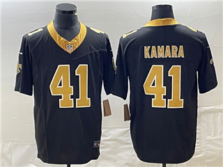 New Orleans Saints #41 Alvin Kamara Black Vapor F.U.S.E. Limited Jersey