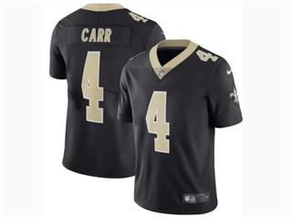 New Orleans Saints #4 Derek Carr Black Vapor Limited Jersey