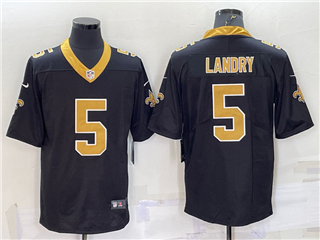 New Orleans Saints #5 Jarvis Landry Black Vapor Limited Jersey