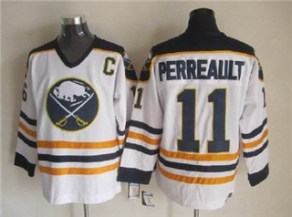 Buffalo Sabres #11 Gilbert Perreault 1984 CCM Vintage White Jersey