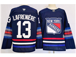 New York Rangers #13 Alexis Lafreniere 2024 Navy Alternate Jersey