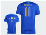 Argentina 2024 Away Blue Soccer Jersey with #11 di Maria Printing